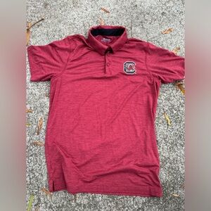 Red Under Armour polo shirt South Carolina Gamecocks #poloshirt #Gamecocks